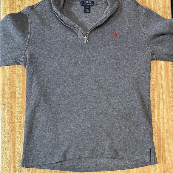 Polo Ralph Lauren Gray Quarter-Zip Pullover - Picture 3 of 6